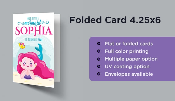 Folded Card - 4.25x6