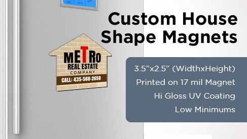 House Shape Magnet - 3.5"x2.5"
