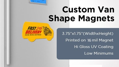 Van Shape Magnet - 3.75"x1.75"