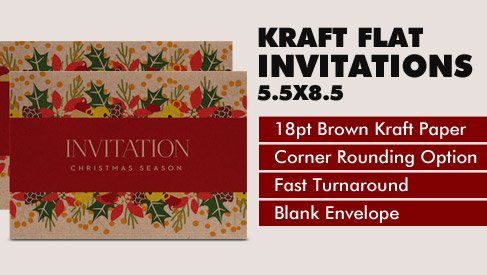 Kraft Paper Flat Card - 5.5x8.5