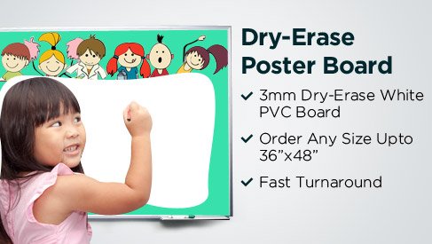 Dry-Erase Poster Board - Dry-Erase Poster - PrintPapa