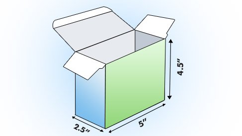 Box - 5"W x 4.5"H x 2.5"D