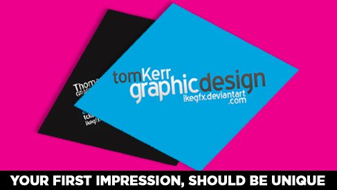 Stand out from the crowd with this shaped business card