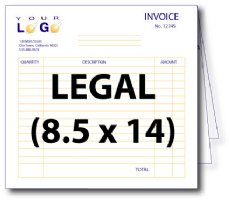2 Part Carbonless Form - Legal