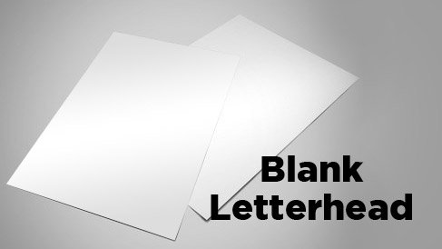 Blank Letterhead Paper