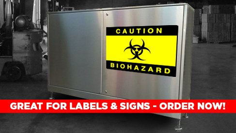 Use magnetic signs for regulatory or warning signs.