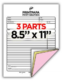 3 Part Carbonless Form - Letter