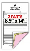 3 Part Carbonless Form - Legal