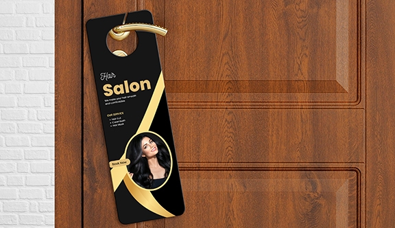 Plastic Doorhanger 5.5x17 inch