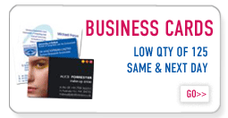 Business Cards - Full Color Printer. Order 125 & UP