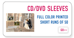 CD or DVD Sleeves for Amaray Cases - ready for retail