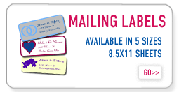 Mailing Labels - 5 different sizes