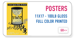 Posters - great for marketting your next release. 11x17, 12x18 or bigger