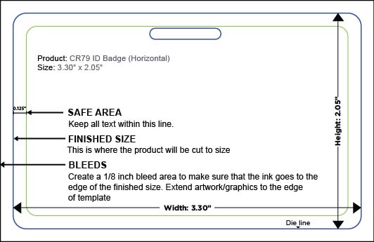 templates for id badges