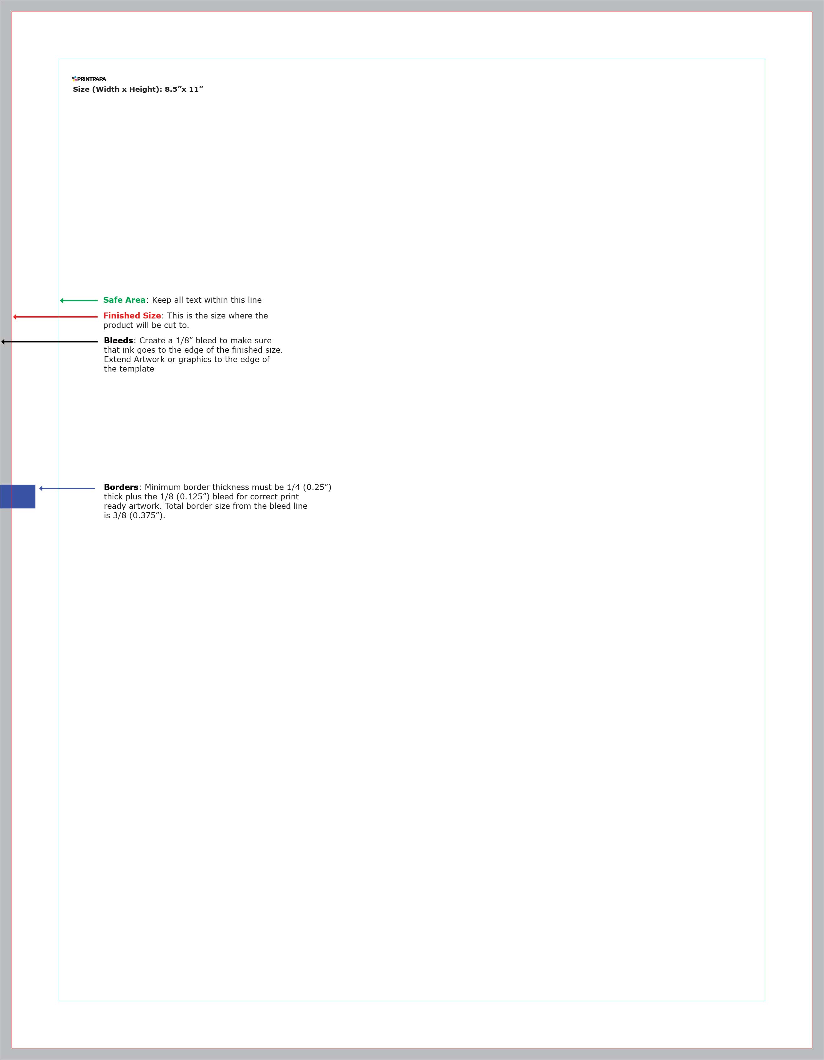 find a printing template printpapa com