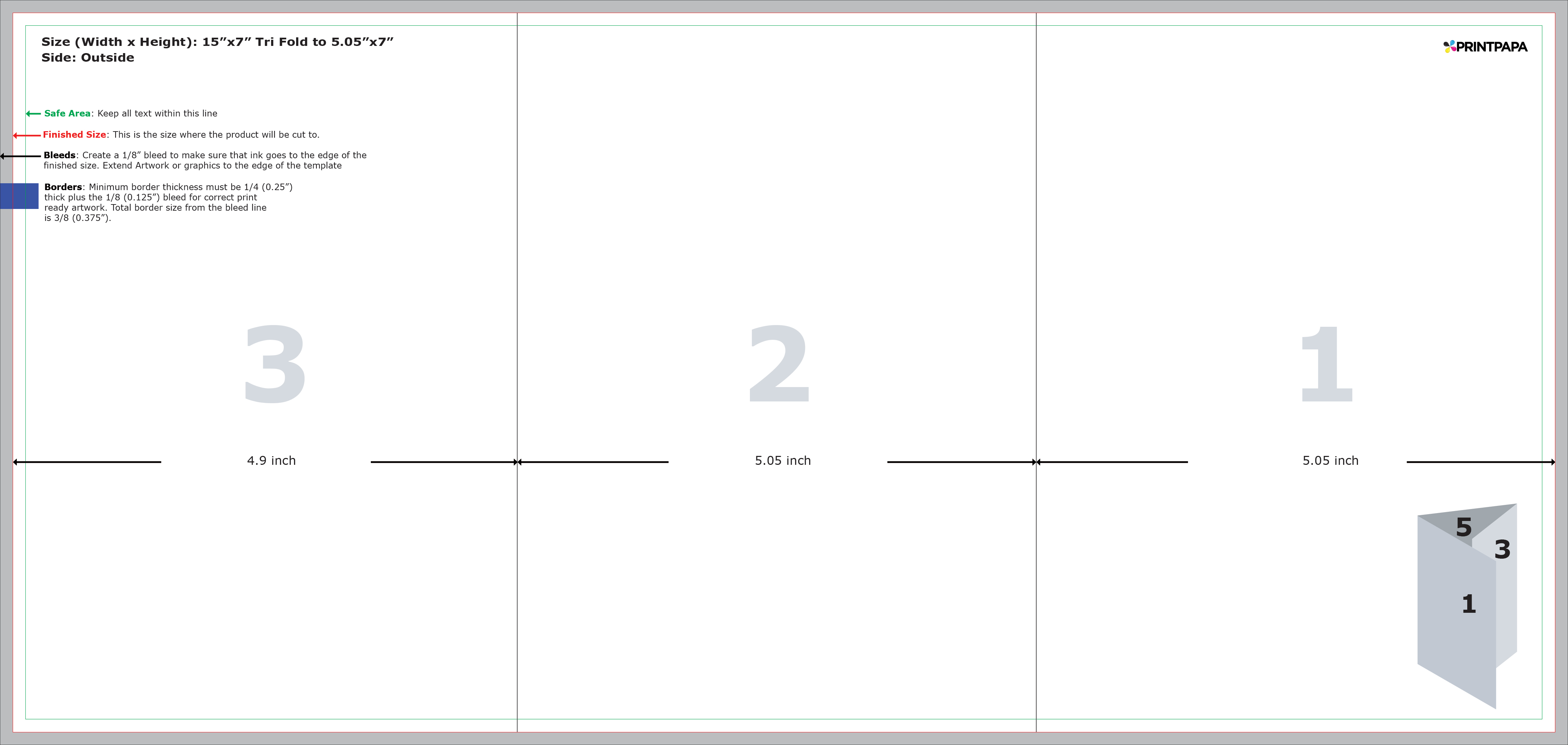find a printing template printpapa com tri fold format