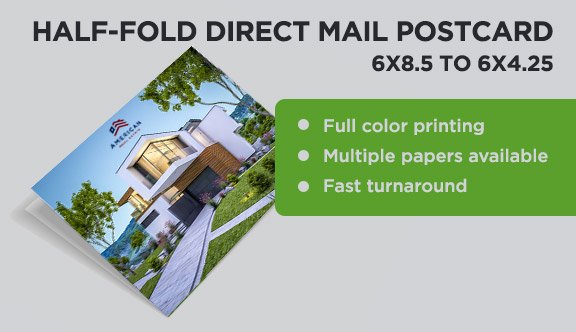 Folded Postcards - Custom Printing and Direct Mail