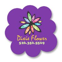 Flower Shape Magnet - 3"x3"