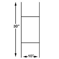 Wire H Step Stake 10"W x 30"H