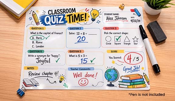 Dry Erase Card - European A3 (16.54"x11.69")