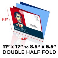 Double Half Folded Self Mailers 11x17 Double Half Fold To 8 5x5 5