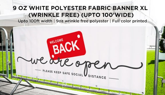 Fabric Banner XL (wrinkle free)