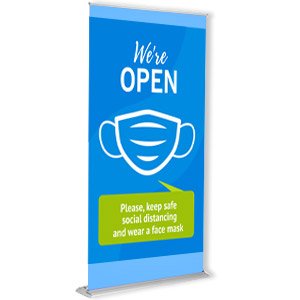 SD Retractable Banner Stand 48"x92"