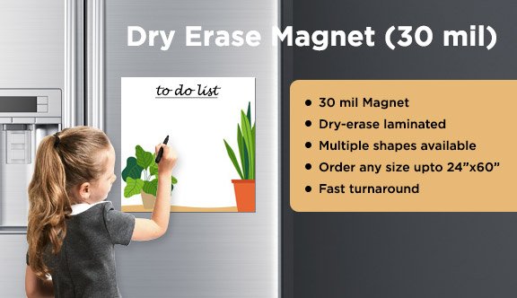 3.5 x 5 (30 mil) Magnetic Adhesive Magnet Sheets