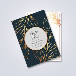 Foil Accent Flat Card - 3.5x5