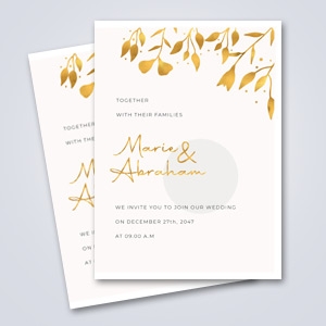 Foil Accent Flat Card - 5x7
