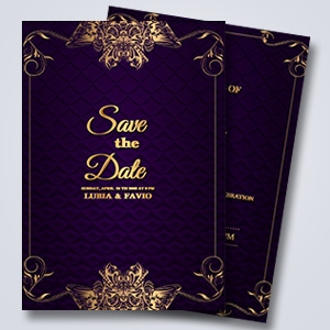 Foil Accent Flat Card - 5.5x8.5