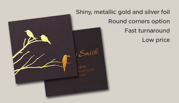 Foil Accent Business Card 3x3