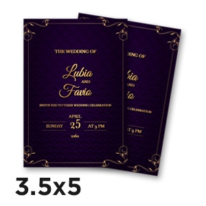 Soft Touch Flat Card - 3.5x5