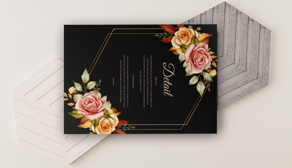 Soft Touch Flat Card - 3.5x5