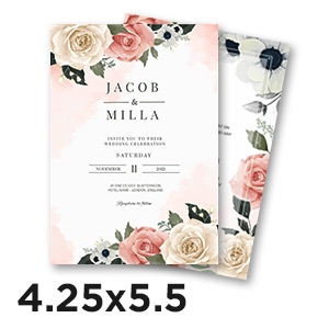 Soft Touch Flat Card - 4.25x5.5
