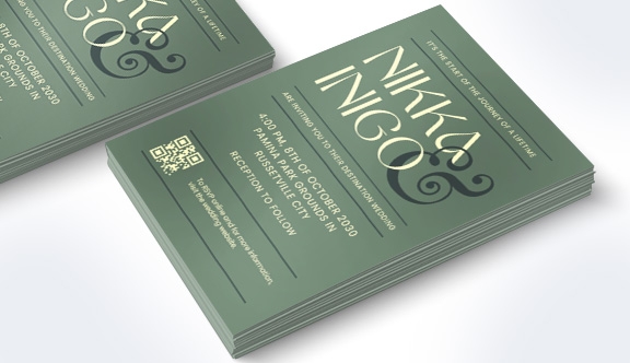 Soft Touch Flat Card - 5.5x8.5