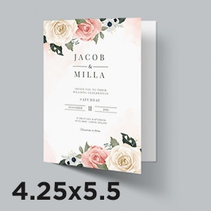 Soft Touch Folded Card - 4.25x5.5