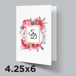 Soft Touch Folded Card - 4.25x6