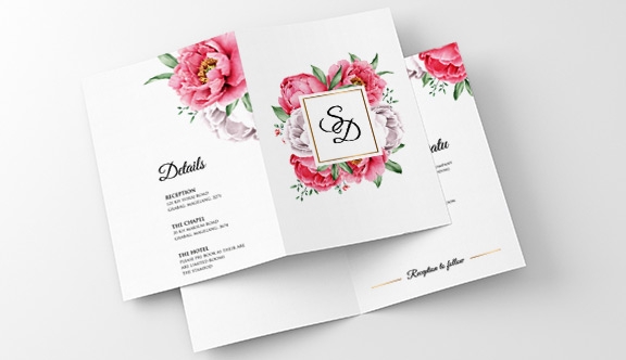 Soft Touch Folded Card - 4.25x6