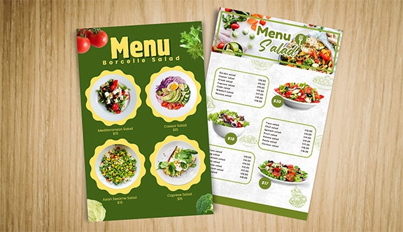 Laminated Menu - 5.5x8.5