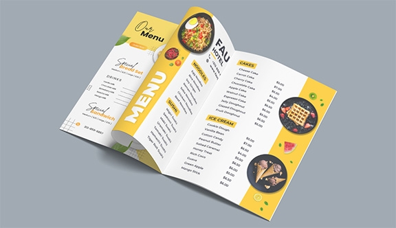 Booklet Menus
