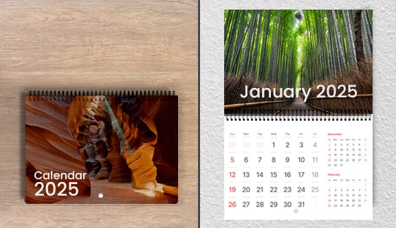 Wall Calendar Wire-O (Center Bound) - 13 month