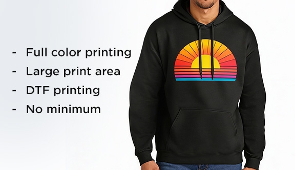 Quick Turn, Gildan Softstyle Pullover Hooded Sweatshirt (SF500)