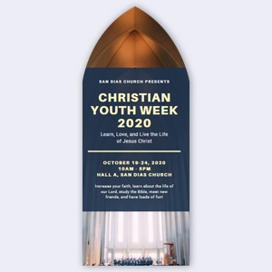 Arch Pillar Shape Flyer - 2.75"x7"