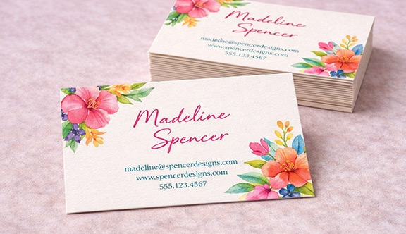 Linen Standard Business Cards 3.5x2