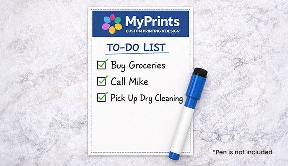Dry Erase Card - Small Size (3x4)