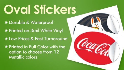 Oval Sticker
