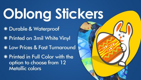 Oblong Sticker