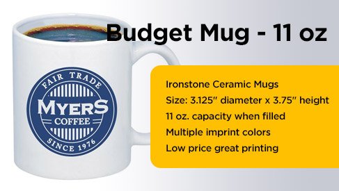 Budget Mug - 11 oz - White