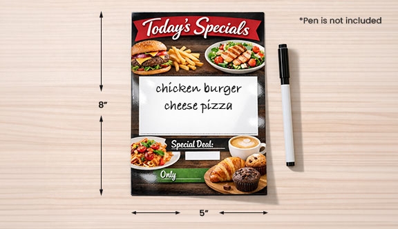 Dry Erase Card - Half Page Medium (5x8)